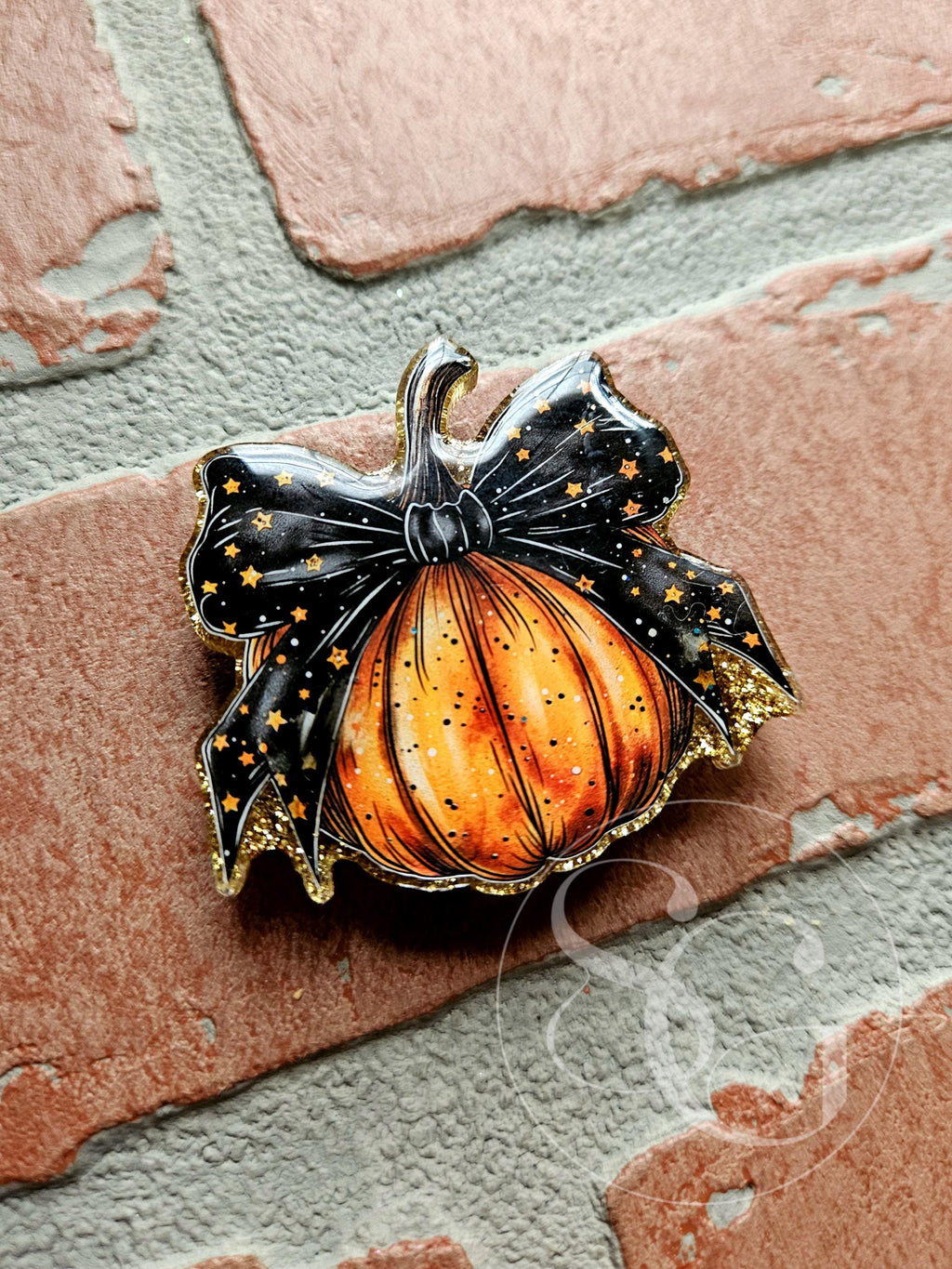 Cute Spooky Pumpkin Bow