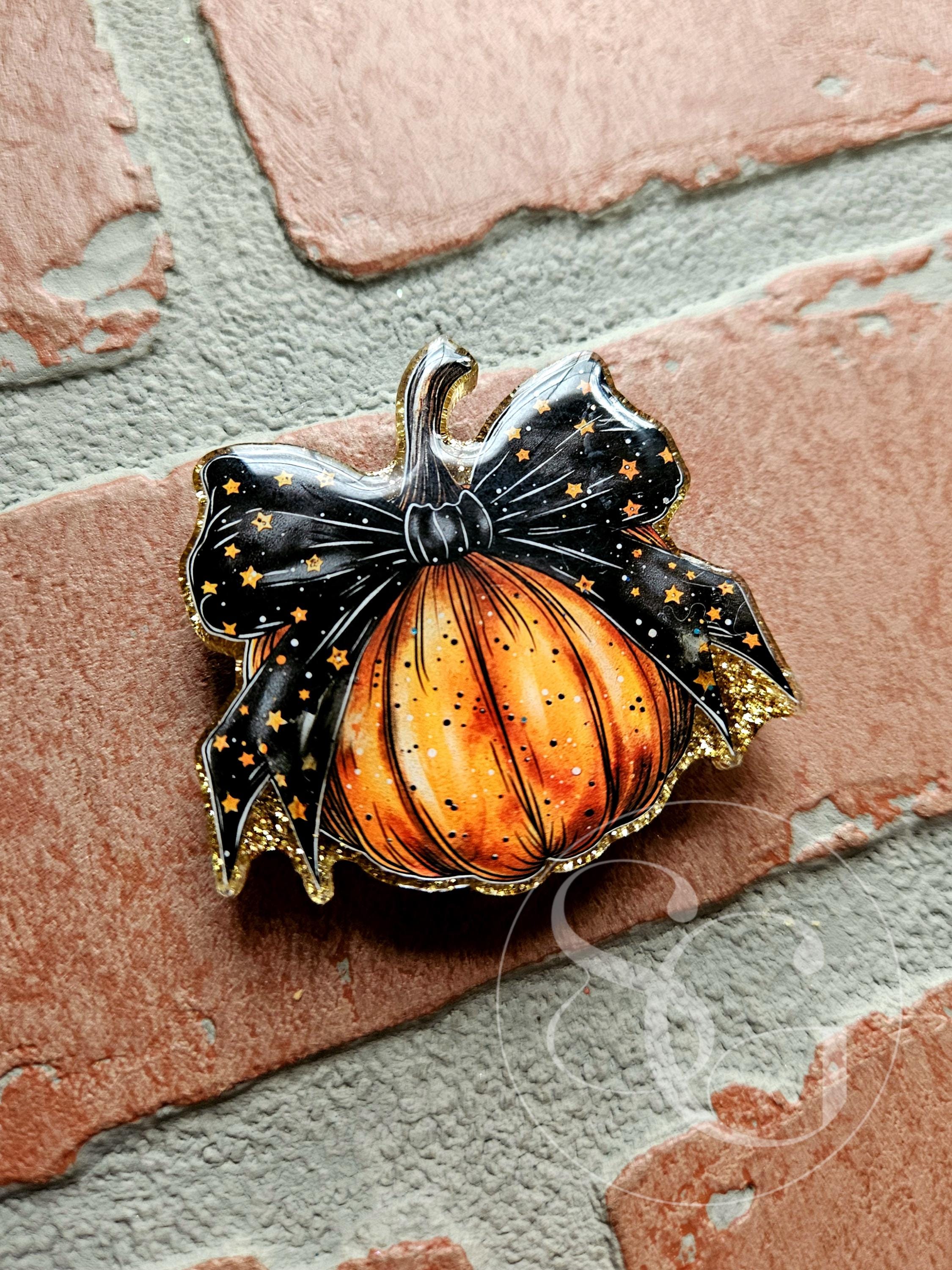 Cute Spooky Pumpkin Bow