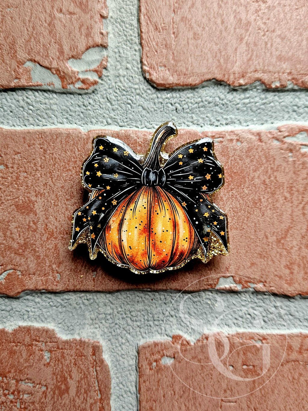 Cute Spooky Pumpkin Bow