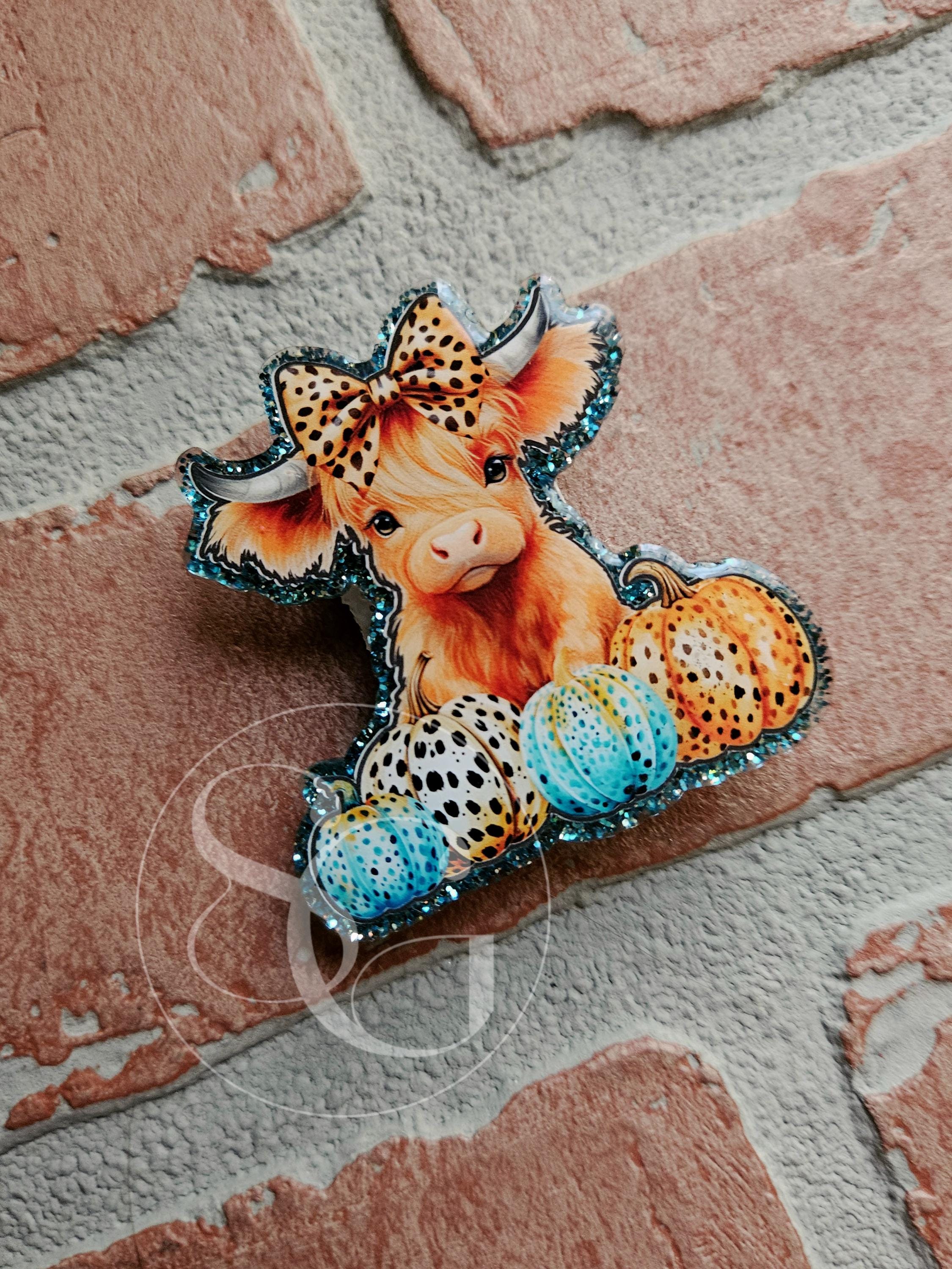 Highland Cow Fall Leopard Pumpkin