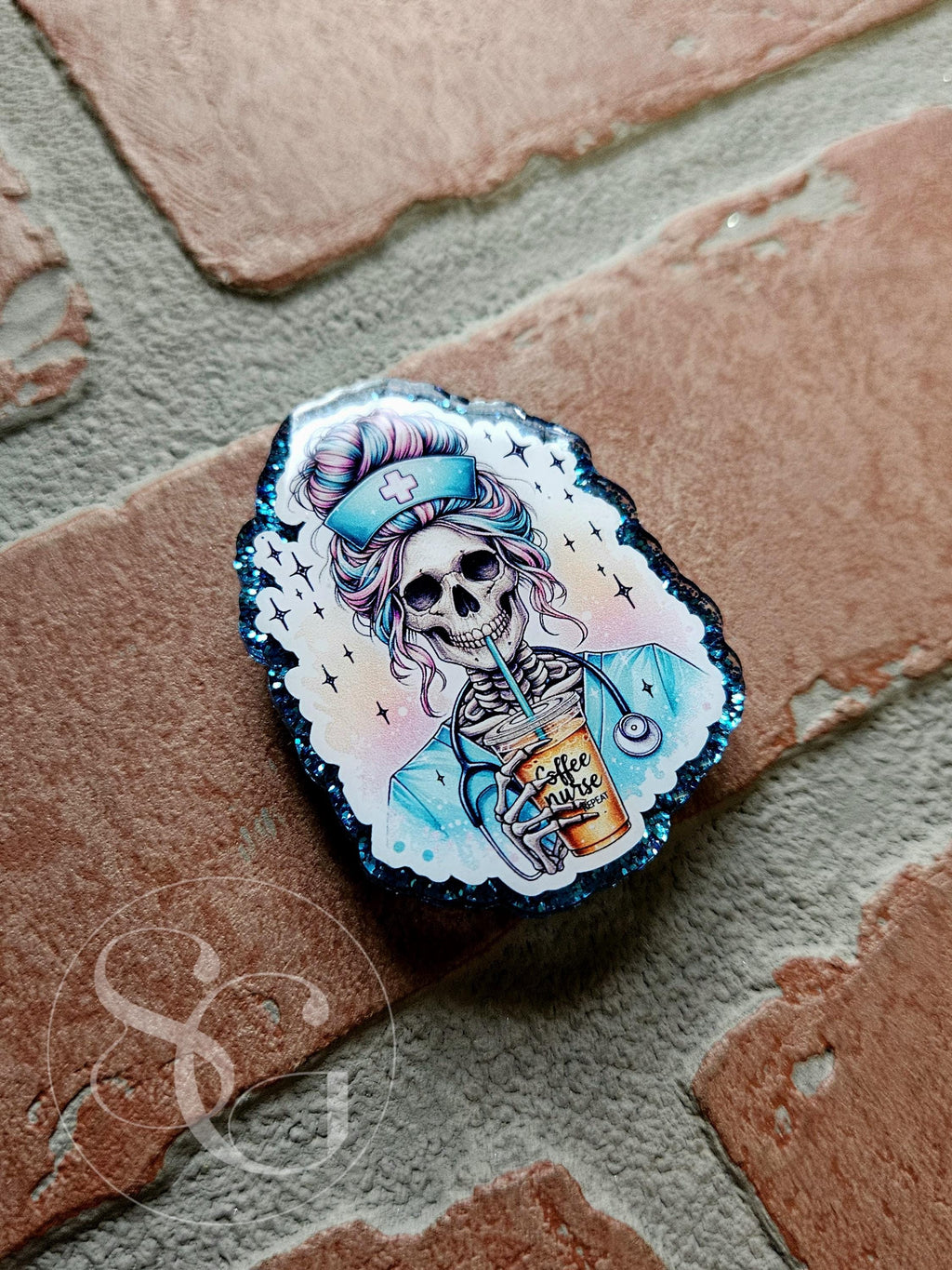 Skeleton Iced Coffee Nurse